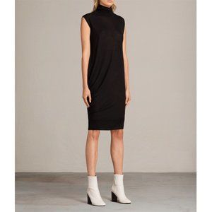 All Saints Demi Merino Wool Sleeveless Midi Dress